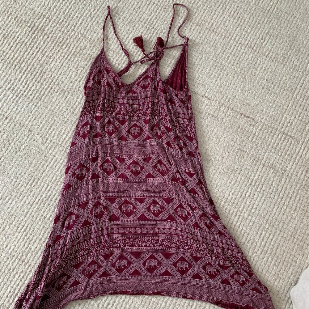 Maroon Elephant Dress